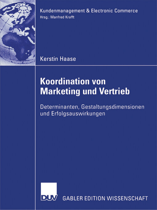 Title details for Koordination von Marketing und Vertrieb by Kerstin Haase - Available